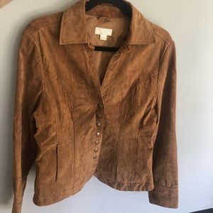 🎉CLOSET CLOSING!! Genuine Leather jacket blazer